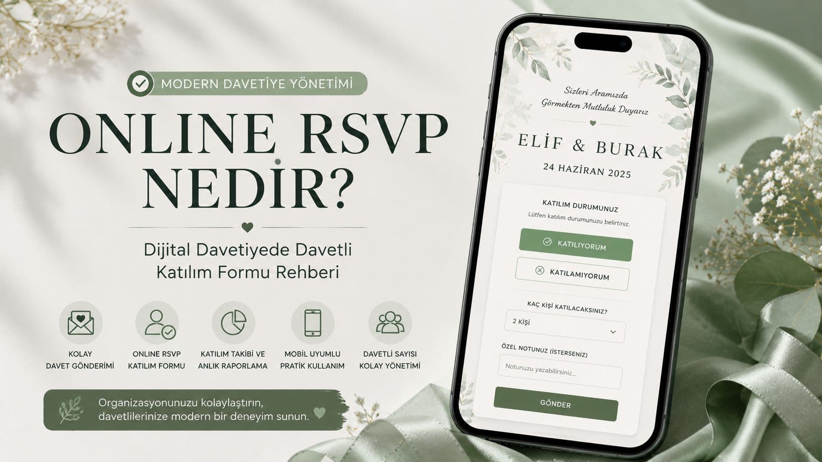 Online RSVP ve davetli katılım formu rehberi